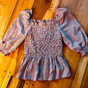 Max Studio Smocked Top
